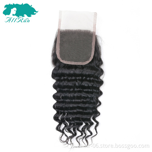 Factory Wholesale Natural Brazilian Hair Bundles 4x4 Lace Closure , Curl Virgin Curly Hair